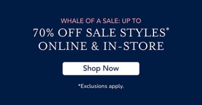 up to 70% off all sale styles*