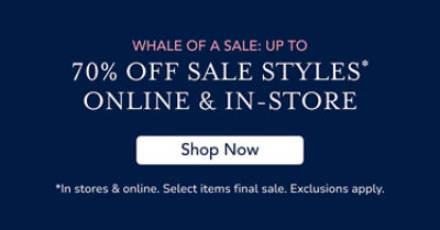 up to 70% off all sale styles*