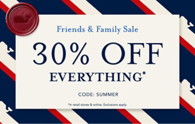 30% off everything*