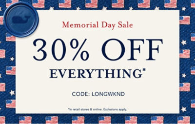 30% off everything*