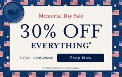 30% off everything*
