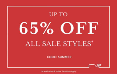 up to 65% off all sale styles*