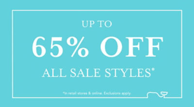 up to 65% off all sale styles*